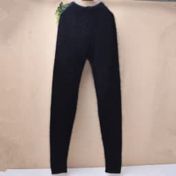 Ladies Women Autumn Winter Hairy Warm Angora Rabbit Hair Knitted Mink Cashmere Underwear Trousers Thernal Leggings Pants