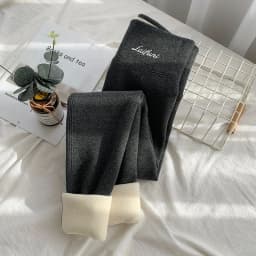 New Thickened Lamb Wool Leggings Women Autumn Winter High Waist Plus Velvet Keep Warm Pants Sexy Skinny Stretch Knitted Leggings