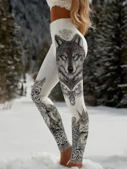 Women's Leggings Fashion 3D Print Stretchy Workout Leggings Slim Tights Sexy Yoga Pants Trendy Cool Trousers Fashion Clothes
