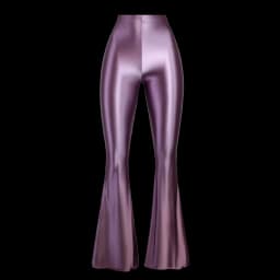 Women's High Waist Glossy Shiny Smooth Yoga Fitness Dance Leggings Solid Color Bell-Bottoms Opaque Disco Pants Trousers MJINM