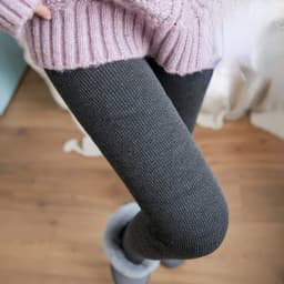 Thickened Add Velvet Women's Leggings Autumn Winter Threaded Cotton Bottoms High Elasticity Warm Pants Bare Toes One-piece Pants