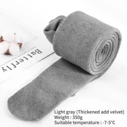 Thickened Add Velvet Women's Leggings Autumn Winter Threaded Cotton Bottoms High Elasticity Warm Pants Bare Toes One-piece Pants