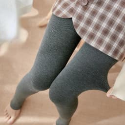 Thickened Add Velvet Women's Leggings Autumn Winter Threaded Cotton Bottoms High Elasticity Warm Pants Bare Toes One-piece Pants