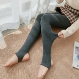 Thickened Add Velvet Women's Leggings Autumn Winter Threaded Cotton Bottoms High Elasticity Warm Pants Bare Toes One-piece Pants