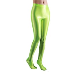 Stage Performance Leggings Glossy Shiny High Waist Fitness with Socks Stage Show Skinny Yoga Trousers Women Clothing