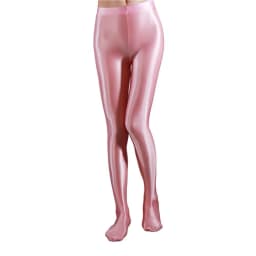 Stage Performance Leggings Glossy Shiny High Waist Fitness with Socks Stage Show Skinny Yoga Trousers Women Clothing