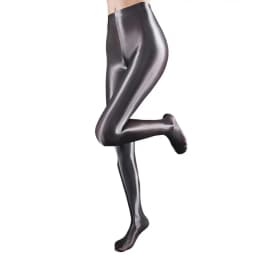 Stage Performance Leggings Glossy Shiny High Waist Fitness with Socks Stage Show Skinny Yoga Trousers Women Clothing