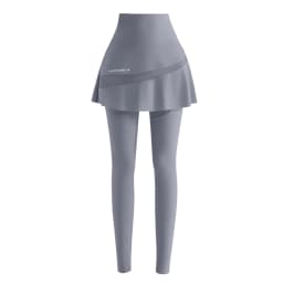 Women Fake Two-Piece Leggings Seamless High Waist Butt Lifting Fitness Gym Skirt Leggings Women Yoga Pants Sport Trousers