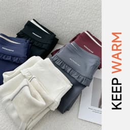 Fashion Womens Elastic Ruffle Waist Sharkskin Pants Autumn Winter Fleece Thick Warm Leggings Woman Solid Slim Butt Lift Leggings