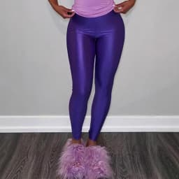 Women Colorful Dopamine Shiny Ice Silk Leggings High Waist Tight Breathable Quick Dry Gym Streetwear Ladies Activewear
