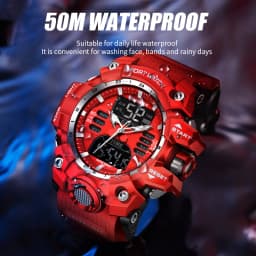 LIGE Military Men Watches Waterproof Luminous Quartz Men's Wristwatch Dual Display Digital Sports Casual Calendar Watch For Man