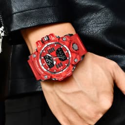 LIGE Military Men Watches Waterproof Luminous Quartz Men's Wristwatch Dual Display Digital Sports Casual Calendar Watch For Man