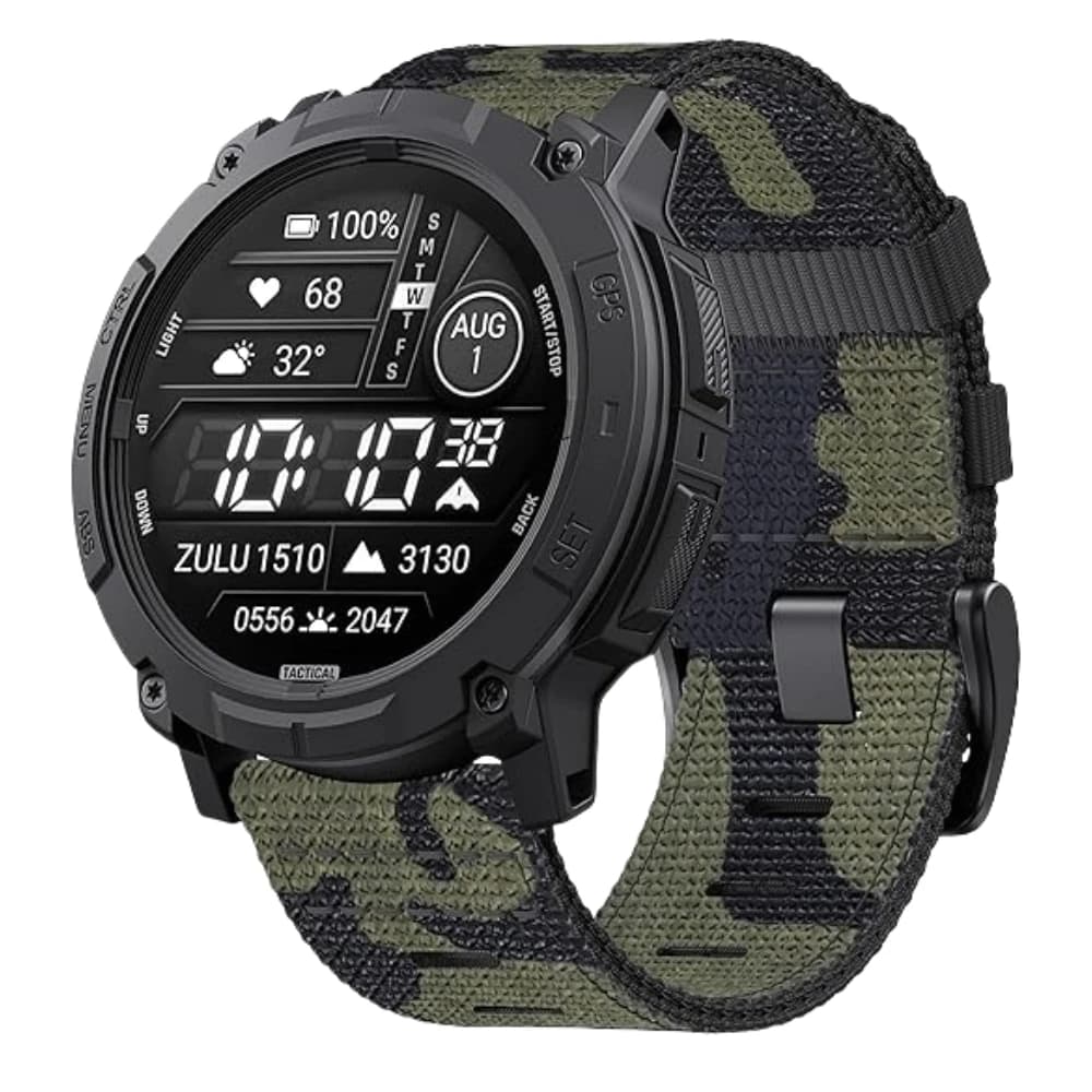 Nylon Rugged for Instinct Solar/Esports Tactical Band for Garmin Instinct 2/2X/3 Watch Band 45/50mm Breathable Wristband