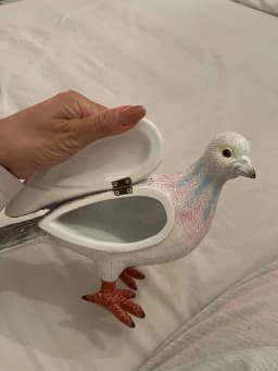 Pigeon Clutch Bag Creative Fun Casual Versatile Bag Home Decoration Ornaments Resin Material