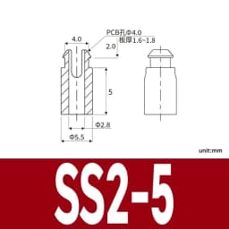 SS White Nylon Plastic PCB Support Single-Ended Inserting Cylindrical Type Circuit Board Isolation Column Spacer