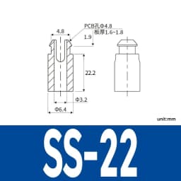 SS White Nylon Plastic PCB Support Single-Ended Inserting Cylindrical Type Circuit Board Isolation Column Spacer