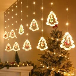 10LED Christmas Fairy Lights Santa Claus Window Decoration String Lights Christmas Gift Navidad New Year Home Decoration