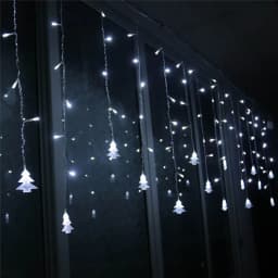 Christmas LED Garland Wedding Party Fairy Lights 5M LED Icicle Fairy String Light Remote Outdoor Curtain Garden Patio Decor