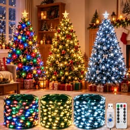 USB Powered LED Green Copper Wire String Lights 8 Modes Fairy Garland Light Holiday Decor Light for Christmas Tree Party Wedding