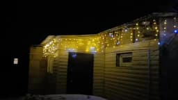Street Garland, Starry Style Outdoor Fringe LED Festoon 8-20m with 30V EU/US transformer, Warm white with a little sparkle white