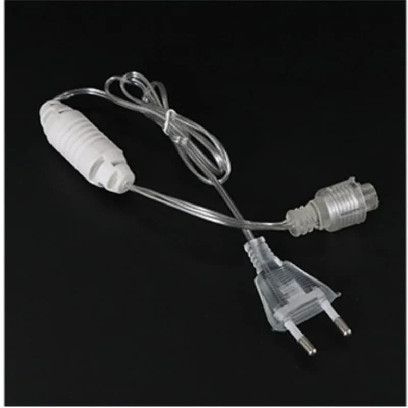 EU Plug with steady on controller use for icicle curtain lights waterproof Extended Line 3M/5M