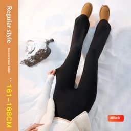 Autumn Winter Thick Fleece Lined Warm Leggings Women High Stretch Slim Sharkskin Flare Pants Female Fashion All Match Leggings