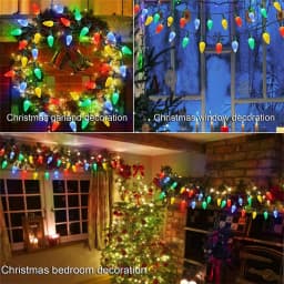 Waterproof 5M 10M LED Strawberry Fairy Lights Outdoor 8 Modes Christmas Garland String Lights for Party Garden Patio Decoration