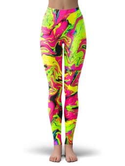 colorful psychedelic Style Fashion Women Leggings Fashion 3D Printed Paint Leggings Sexy Elastic Female Skinny Leggings DDK24