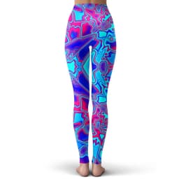 colorful psychedelic Style Fashion Women Leggings Fashion 3D Printed Paint Leggings Sexy Elastic Female Skinny Leggings DDK24
