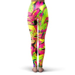 colorful psychedelic Style Fashion Women Leggings Fashion 3D Printed Paint Leggings Sexy Elastic Female Skinny Leggings DDK24