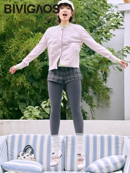 BIVIGAOS New Autumn Winter Cashmere Thickened Matte Sharkskin Leggings Women Slim Tight Fit High Waist Sports Warm Yoga Leggings