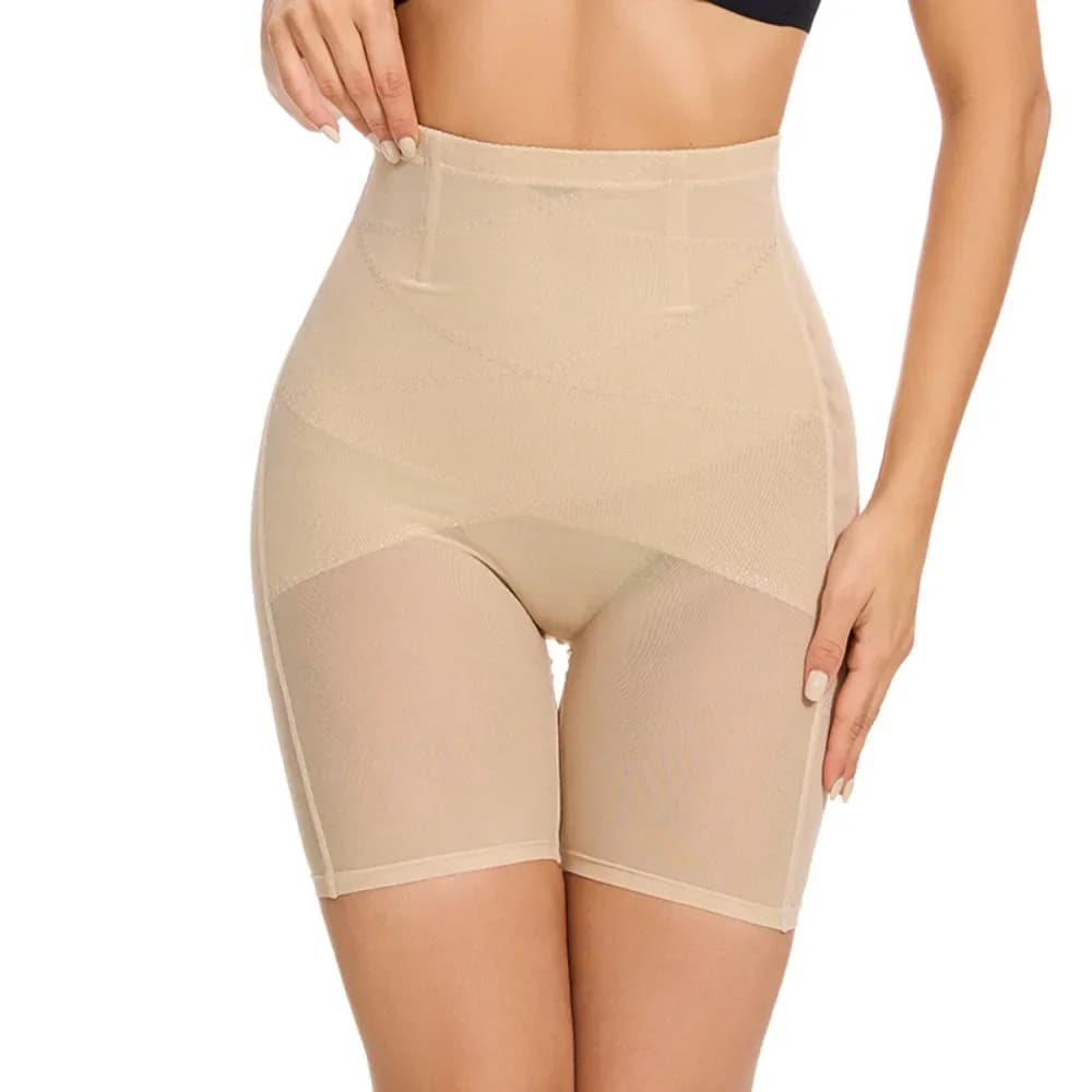 Women High Waisted Tummy Control Boyshorts Butt Lifting Shapewear Anti-Exposure Soft Breathable Flattering Daily Comfy New