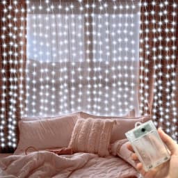 3/6M LED Curtain Light String Battery Power Christmas Halloween Fairy Lights for New Year 2027 Holiday Wedding Garden Decoration