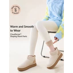 Women's Winter Warm Sharkskin Leggings Tummy Control Lifting Hips Shaping Yoga Leggings Streetwear Fleece Lined Thermal Tights