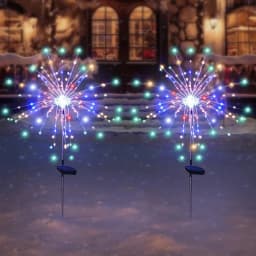 90LED Solar flower Light Outdoor Fairy Garden Lights 8 Lighting Modes DIY Starburst Solar Lamps Holiday Decorative Lights