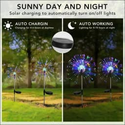 90LED Solar flower Light Outdoor Fairy Garden Lights 8 Lighting Modes DIY Starburst Solar Lamps Holiday Decorative Lights