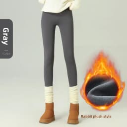 Fashion High Waist Slim Shark Pants Women Autumn Winter Fleece Lined Thermal Leggings Woman Elastic Soft Ankle-Length Yoga Pants
