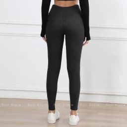 Fleece Women Leggings Thick Flared Pants High-Waisted Thermal Tights Tummy Control Winter Warm Legging Casual Wear