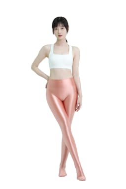 MJINM Women Oil Smooth Glossy Front Seamless Pantyhose Fitness Yoga High Waist Tight Wetlook Opaque Leggings Elasticity Jeggings