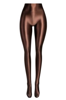 MJINM Women Oil Smooth Glossy Front Seamless Pantyhose Fitness Yoga High Waist Tight Wetlook Opaque Leggings Elasticity Jeggings