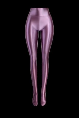 MJINM Women Oil Smooth Glossy Front Seamless Pantyhose Fitness Yoga High Waist Tight Wetlook Opaque Leggings Elasticity Jeggings