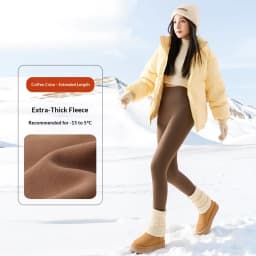 Elastic High Waist Tummy Control Sharkskin Leggings Women Winter Thick Warm Thermal Pants Female Solid Butt Lifting Yoga Pants
