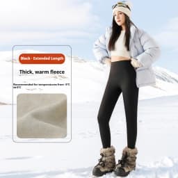 Elastic High Waist Tummy Control Sharkskin Leggings Women Winter Thick Warm Thermal Pants Female Solid Butt Lifting Yoga Pants