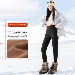 Elastic High Waist Tummy Control Sharkskin Leggings Women Winter Thick Warm Thermal Pants Female Solid Butt Lifting Yoga Pants