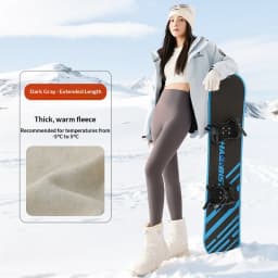 Elastic High Waist Tummy Control Sharkskin Leggings Women Winter Thick Warm Thermal Pants Female Solid Butt Lifting Yoga Pants