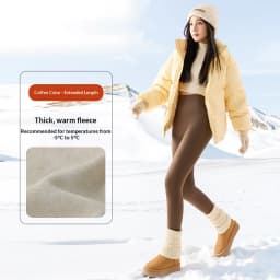 Elastic High Waist Tummy Control Sharkskin Leggings Women Winter Thick Warm Thermal Pants Female Solid Butt Lifting Yoga Pants
