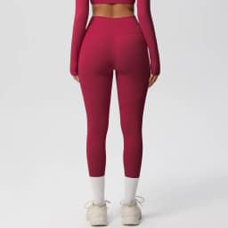 High Waist Women's Leggings Stretch Yoga Pants Tights With Pockets Push Up Fitness Running Sportswear Solid Color Pants