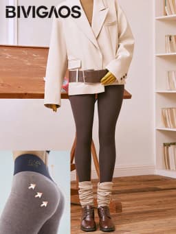 BIVIGAOS New Autumn Winter Cashmere Matte Sharkskin Leggings Women High Waist Tight Fitting Sexy Slim Velvet Warm Leggings
