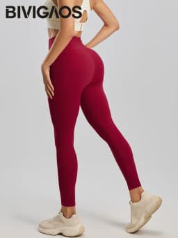 BIVIGAOS Spring Summer New Nylon Naked Feeling Yoga Pants Women High Waist Elastic Seamless Back Pocket Sports Fitness Leggings