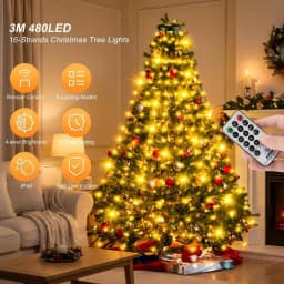 3M LED Cluster Firecracker String Lights 8 Modes Fairy Lights For Christmas Tree Wedding Garden Party Holiday Decoration Lamp